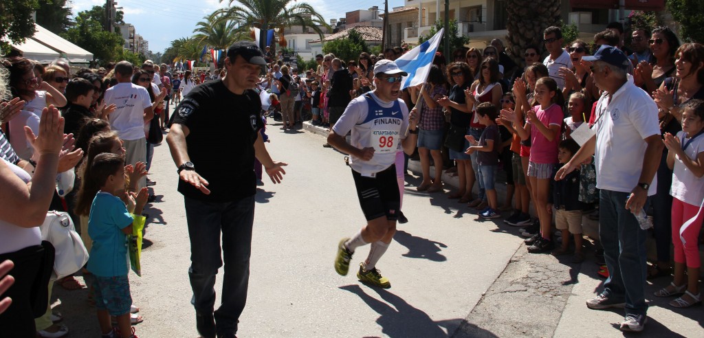 Muutama metri Spartathlonin maaliin