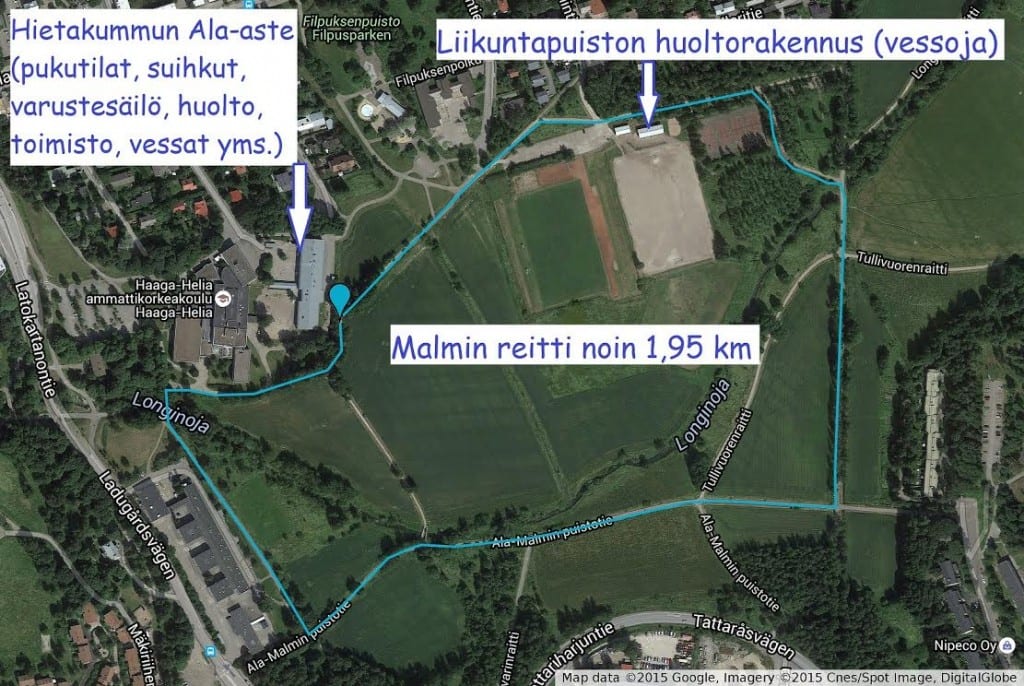 Helsinki Ultra Run reitti