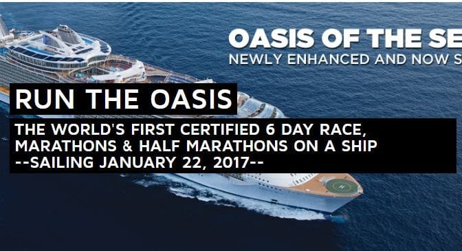 Kuuden vuorokauden juoksu risteilyaluksella tammikuussa 2017