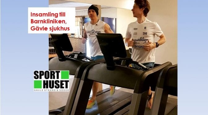 6 tuntia juoksumatolla Gävlessä