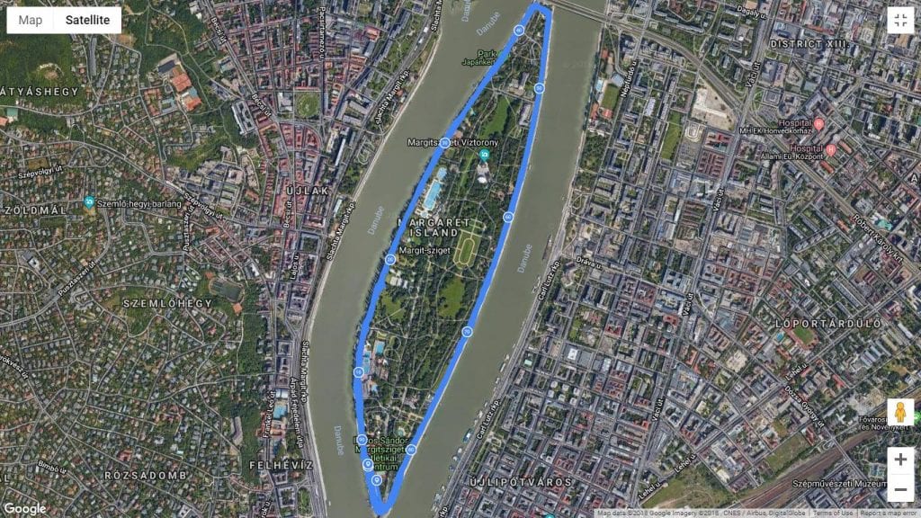 HUN_100km_route_Margaret_Island