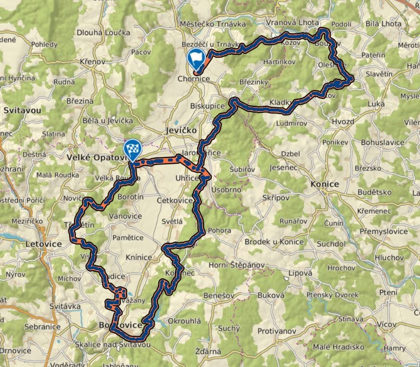 Malohanacka_Stovka_100k_route