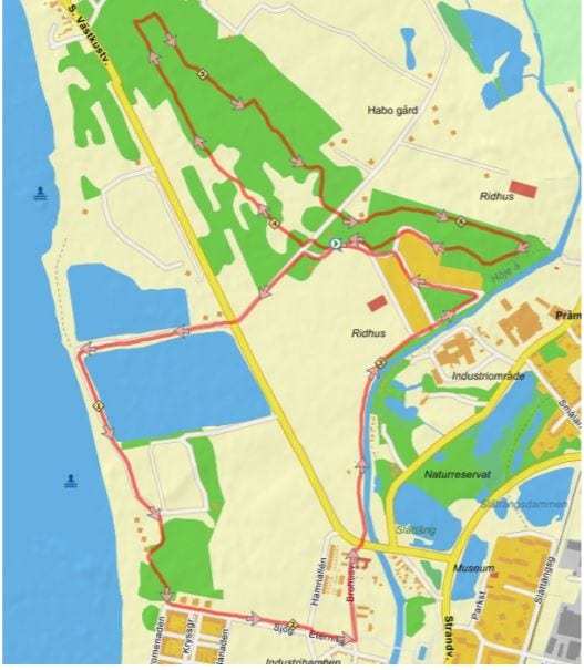 Lomma Backyard Ultra route