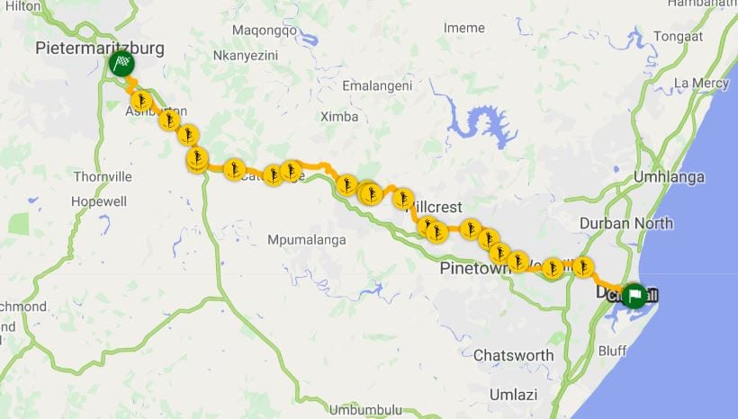 Comrades route 2019