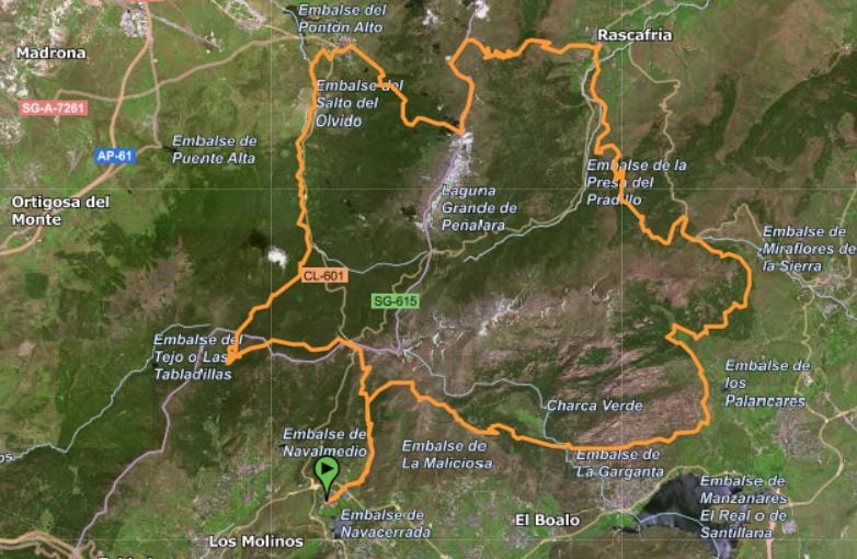 GTP 116 km routemap