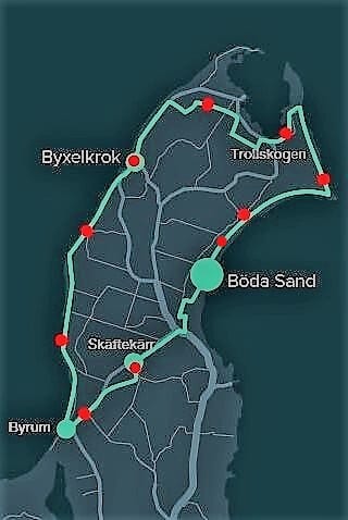Öland Ultra Trail route