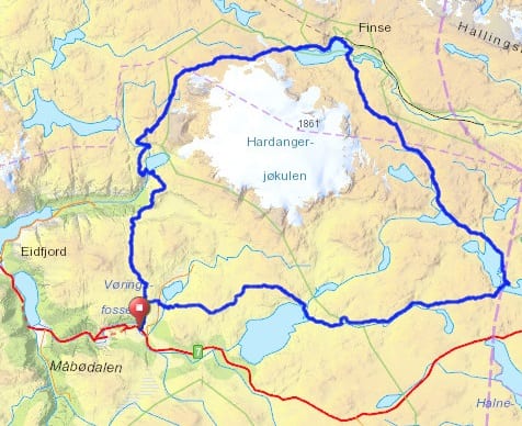 Hardangerjokulen Ultra route