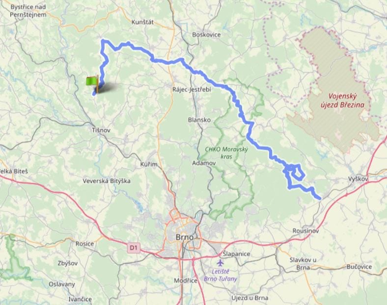TMMTR 100 miles route