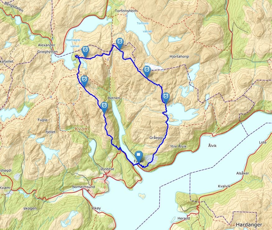 Fyksesundet Rundt routemap