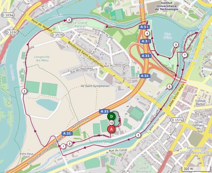Metz Metropole routemap