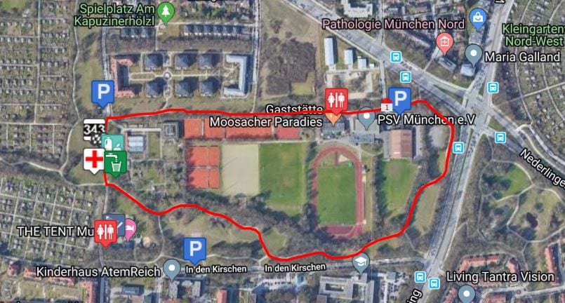 Munchen 6h routemap