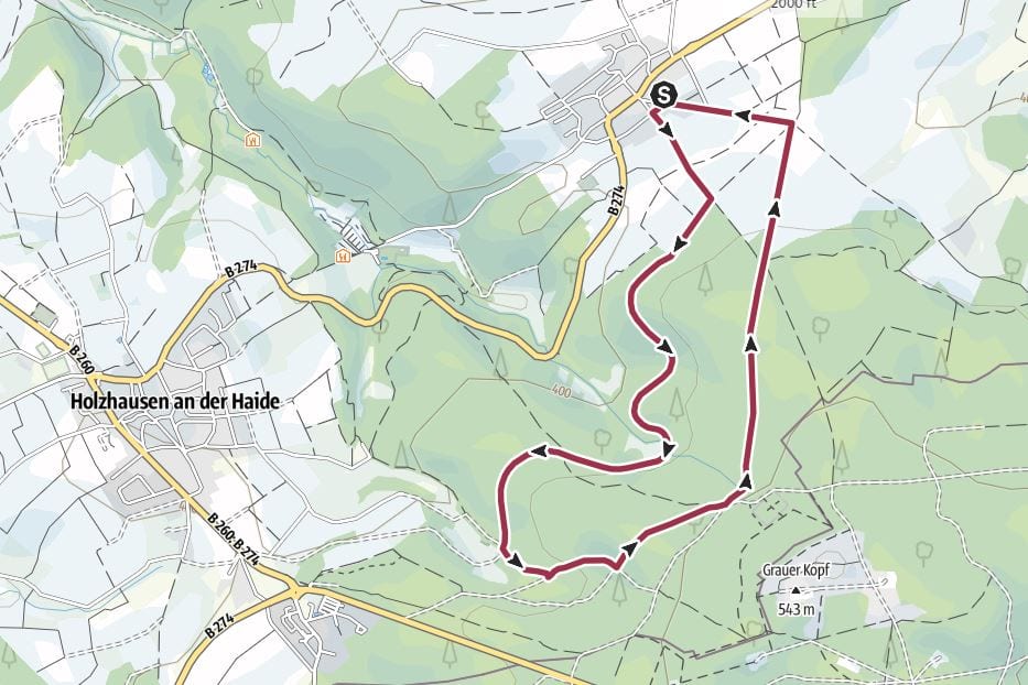Grauer Kopf Backyard Ultra route