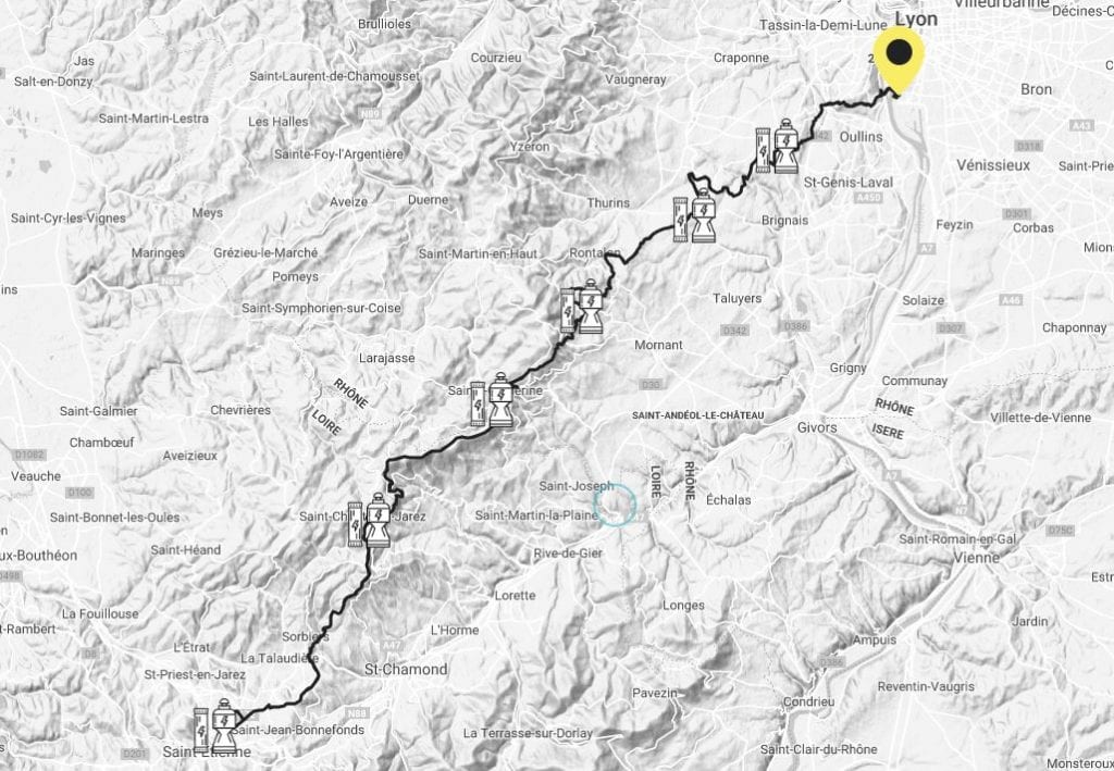 La Sainte Lyon route