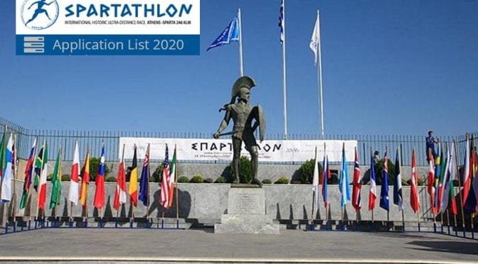 Spartathlon 2020 -kisaan ilmoittautuneet