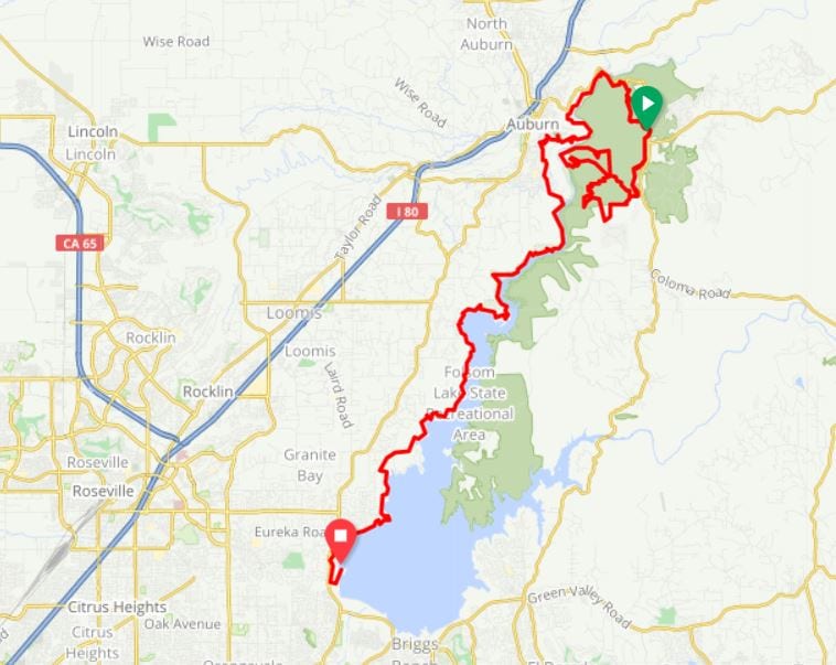 Pioneer Spirit 50 Miler route
