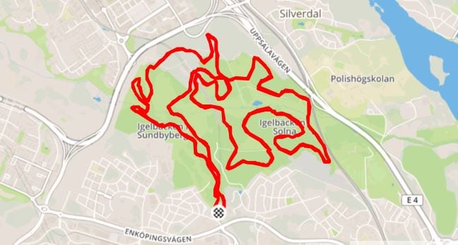 Ursvik Ultra route