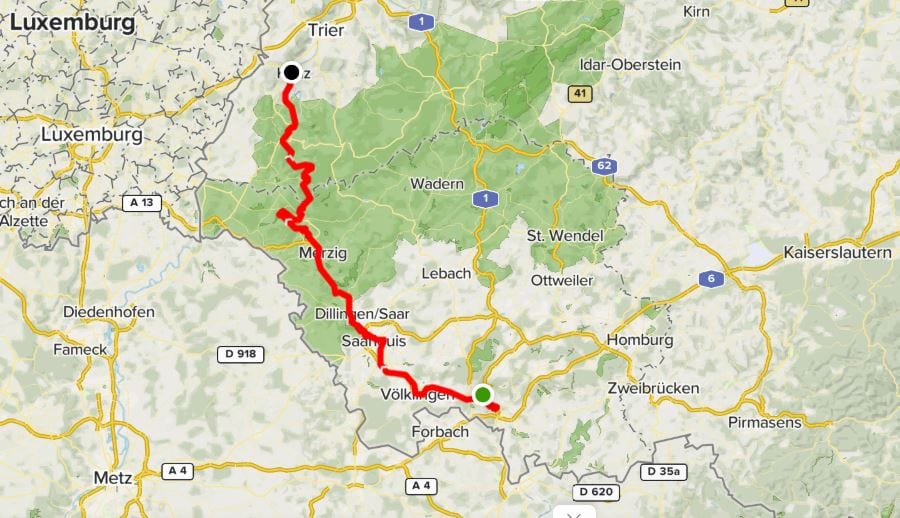 USU 100 km route