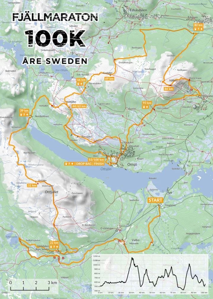 Fjällmaraton 100 km route