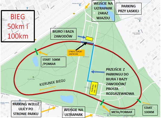 UltraPark 100 km - 50 km route
