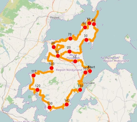 Isle of Mors route