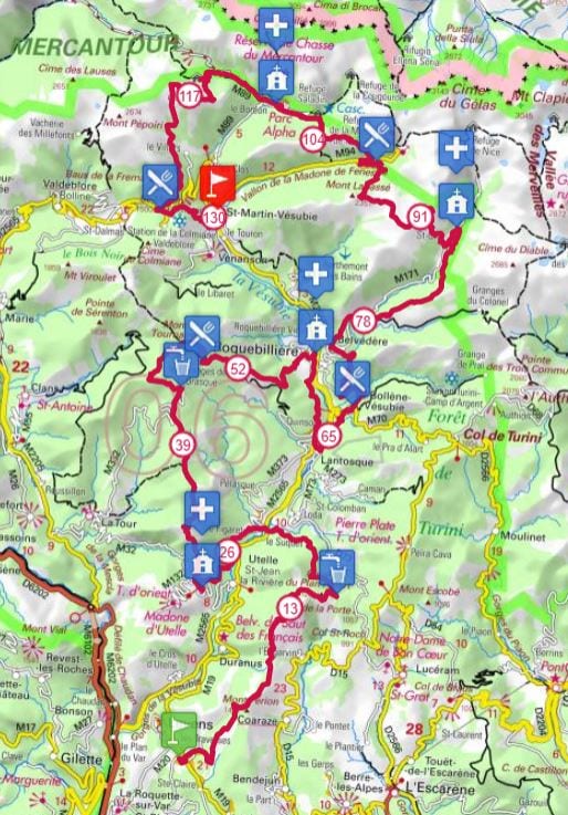 UTCAM 130 km route