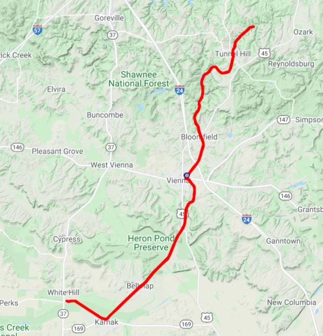 Tunnel Hill routemap
