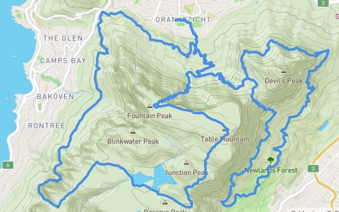 UTCT 50 and 25 km routes