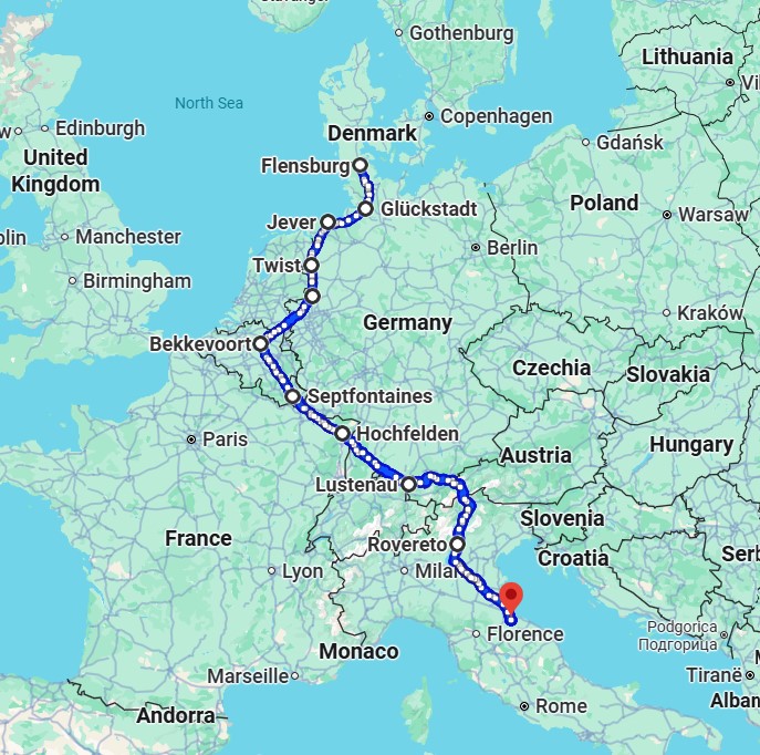 Transeuropalauf Route